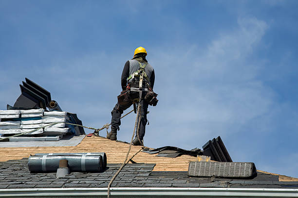 Professional Flat Roof Repair technician working in Garden City, SC
